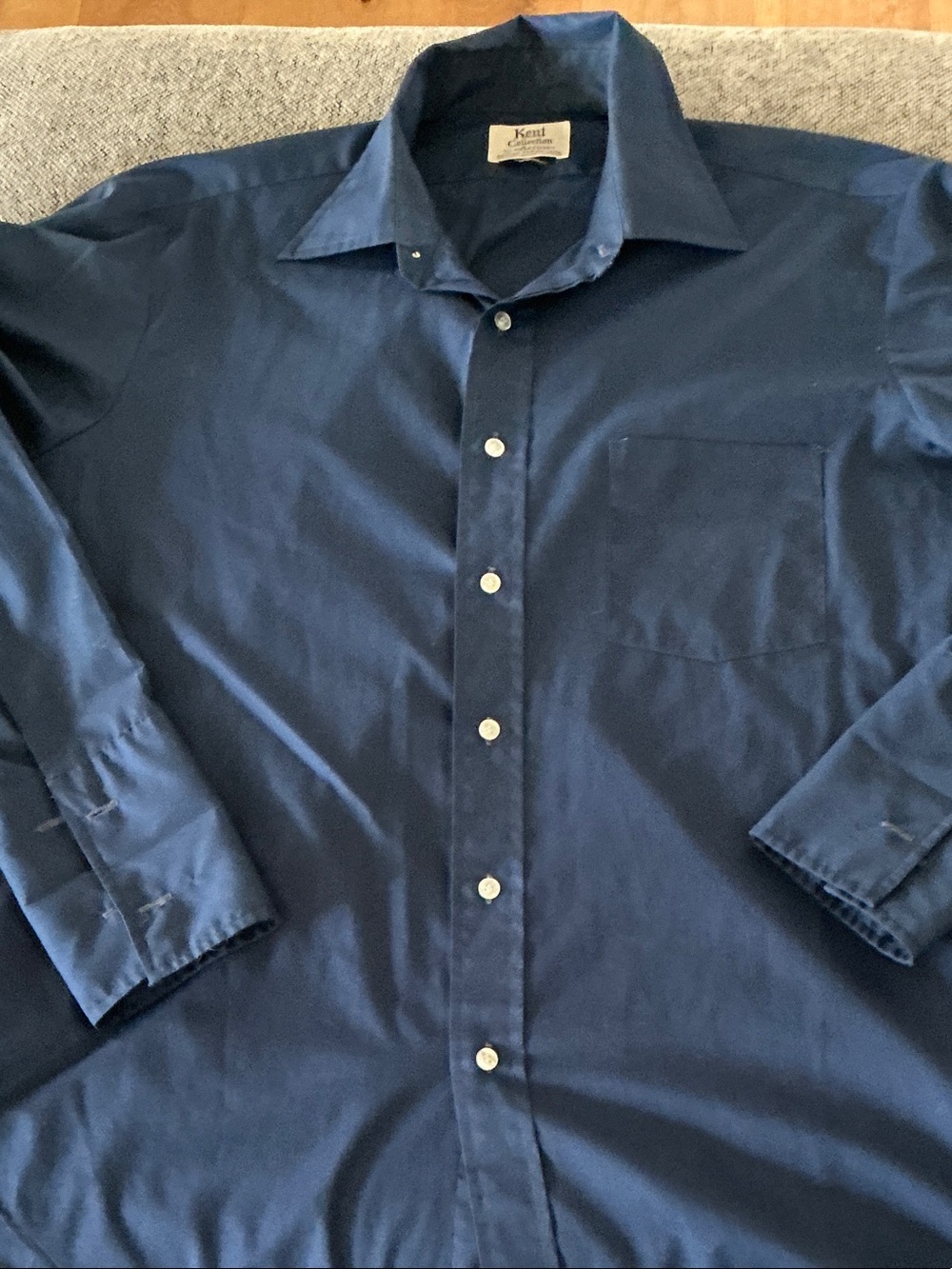 Arrow - Kent Collection - Navy Blue Long-Sleeve Dress Shirt